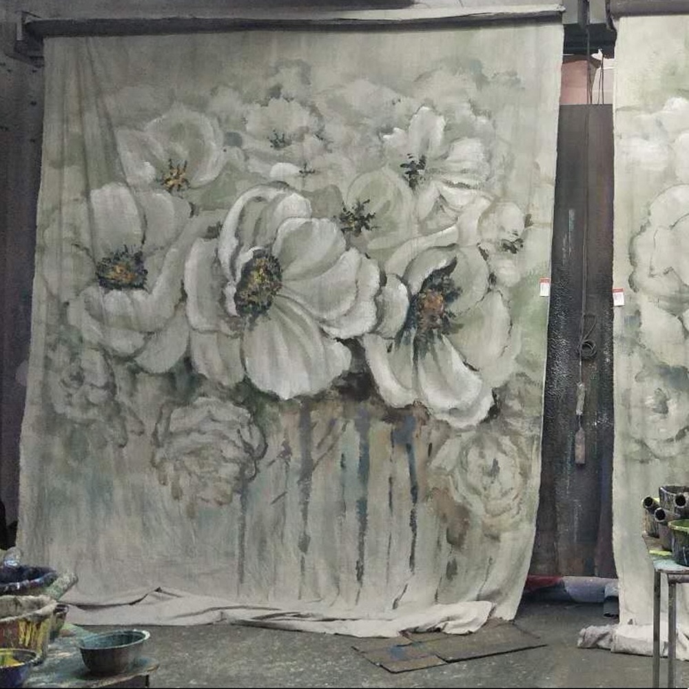 Magnolia Backdrop Hand painted.